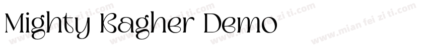 Mighty Bagher Demo字体转换